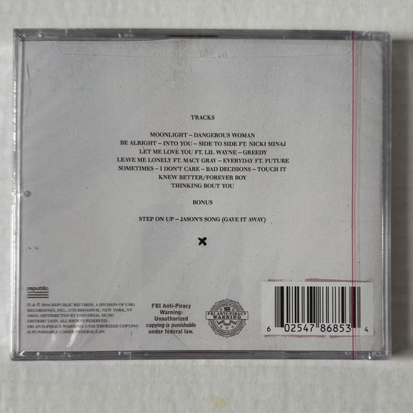 NEW, sealed and unopened Ariana Grande - Dangerous Woman CD. - Picture 3 of 3